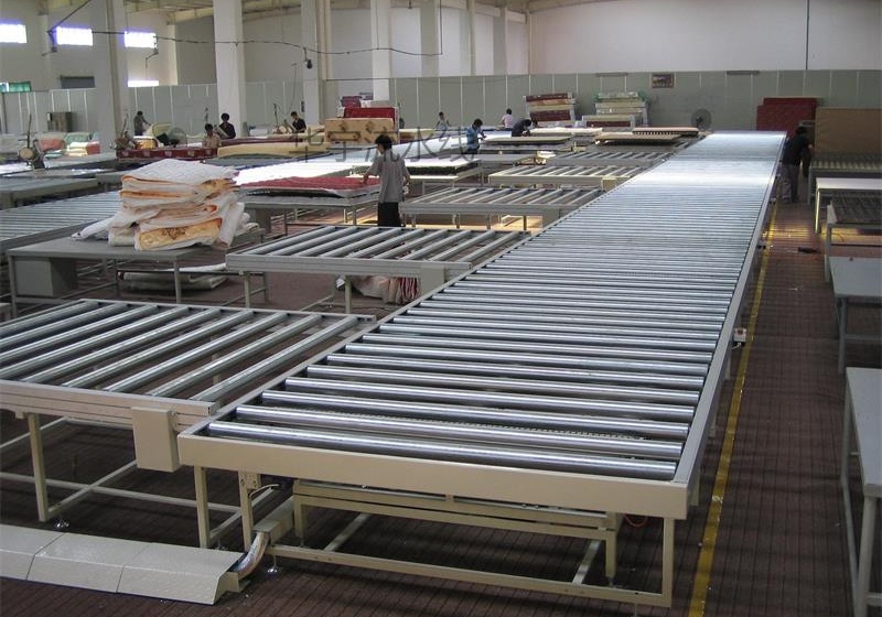 席夢絲床（chuáng）墊輸送流水線